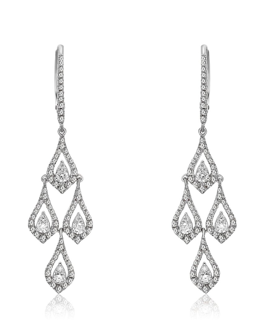 Diana M. Fine Jewelry 14k White Gold 0.88 Ct. Tw. Diamond Earrings