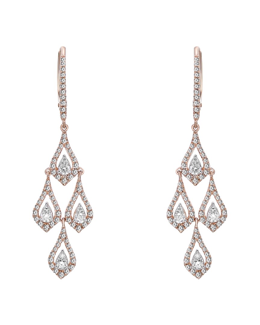 Diana M. Fine Jewelry 14K Rose Gold 0.90 ct. tw. Diamond Earrings