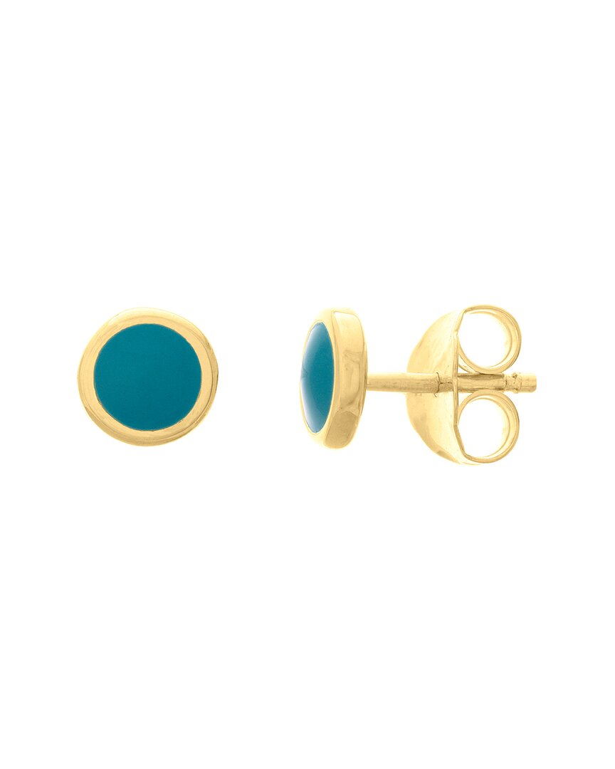 Pure Gold 14k Turquoise Studs