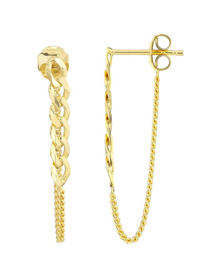 Pure Gold 14k Front To Bag Earrings