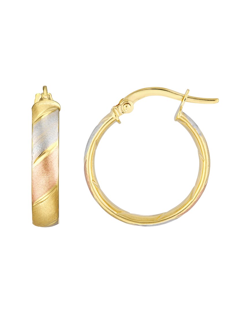 Pure Gold 14k Euro Hoops