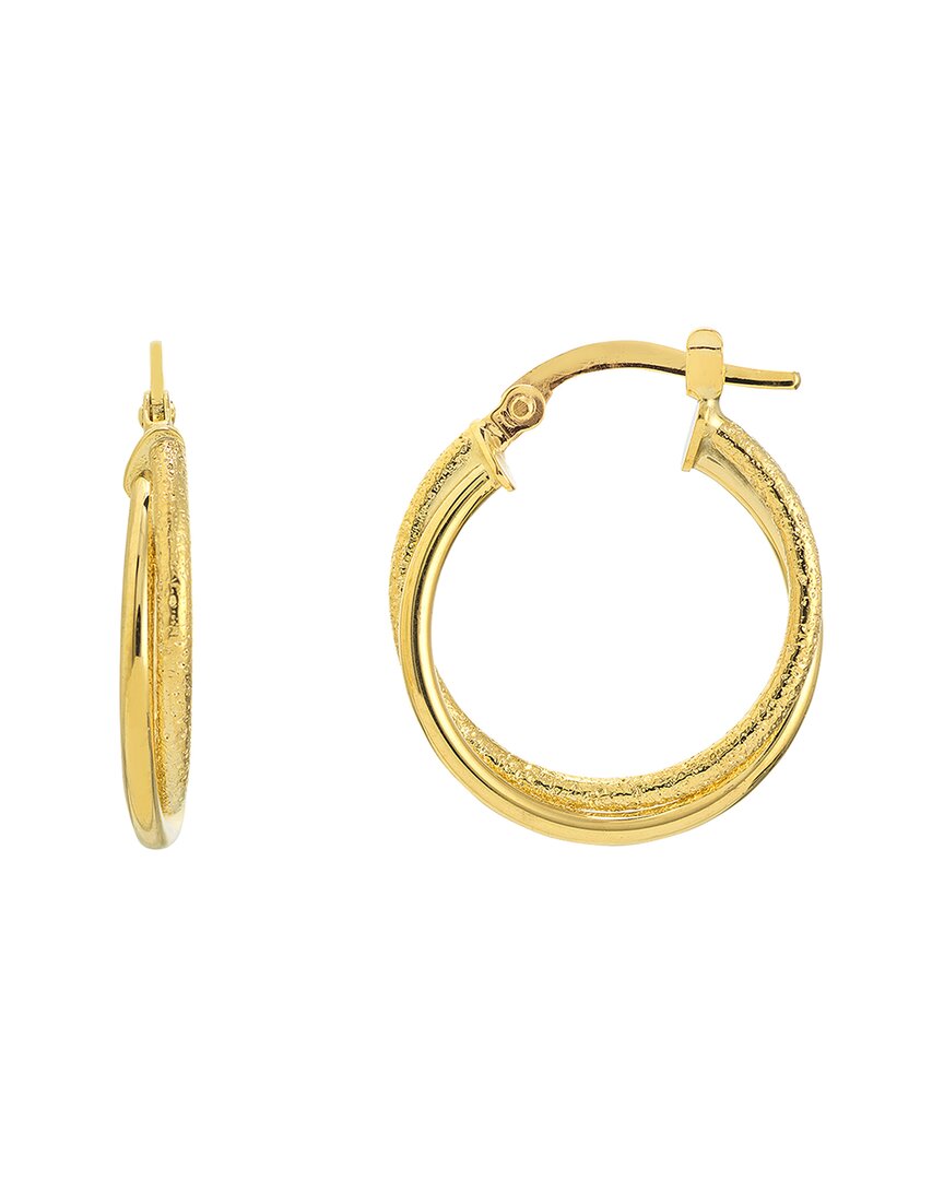 Pure Gold 14k Intertwined Hoops