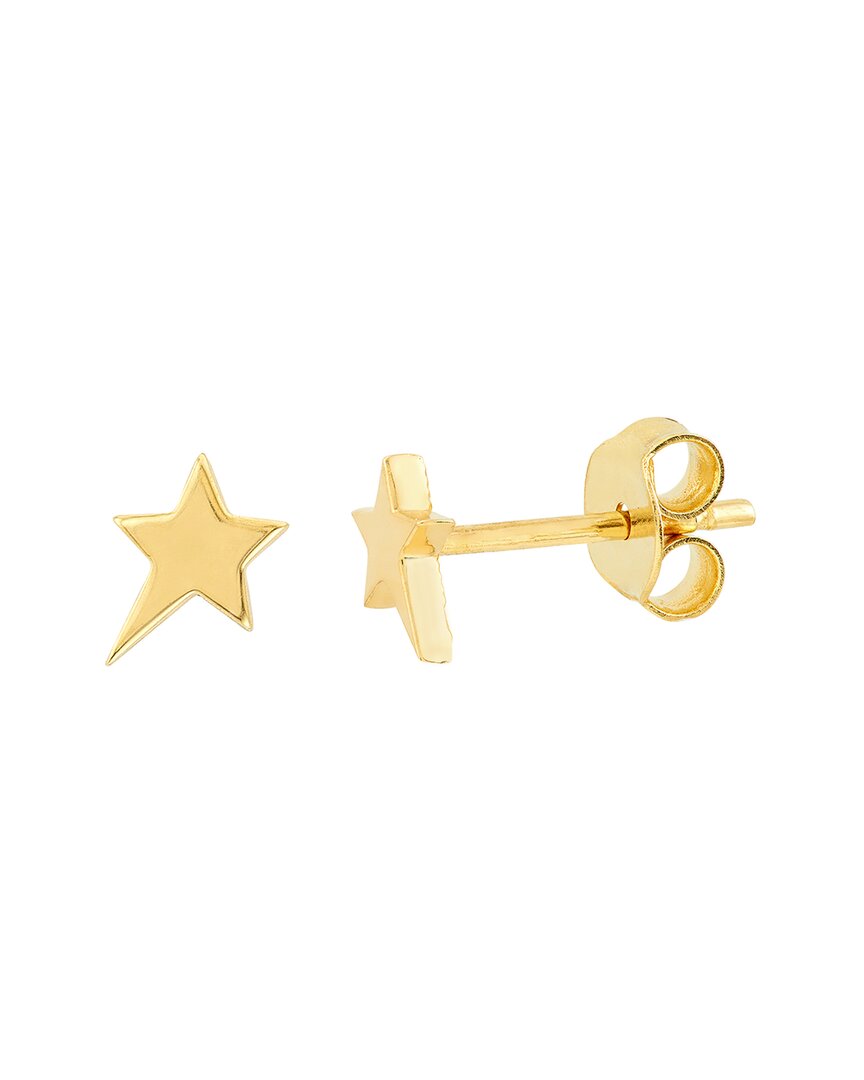 Pure Gold 14k Shooting Star Studs