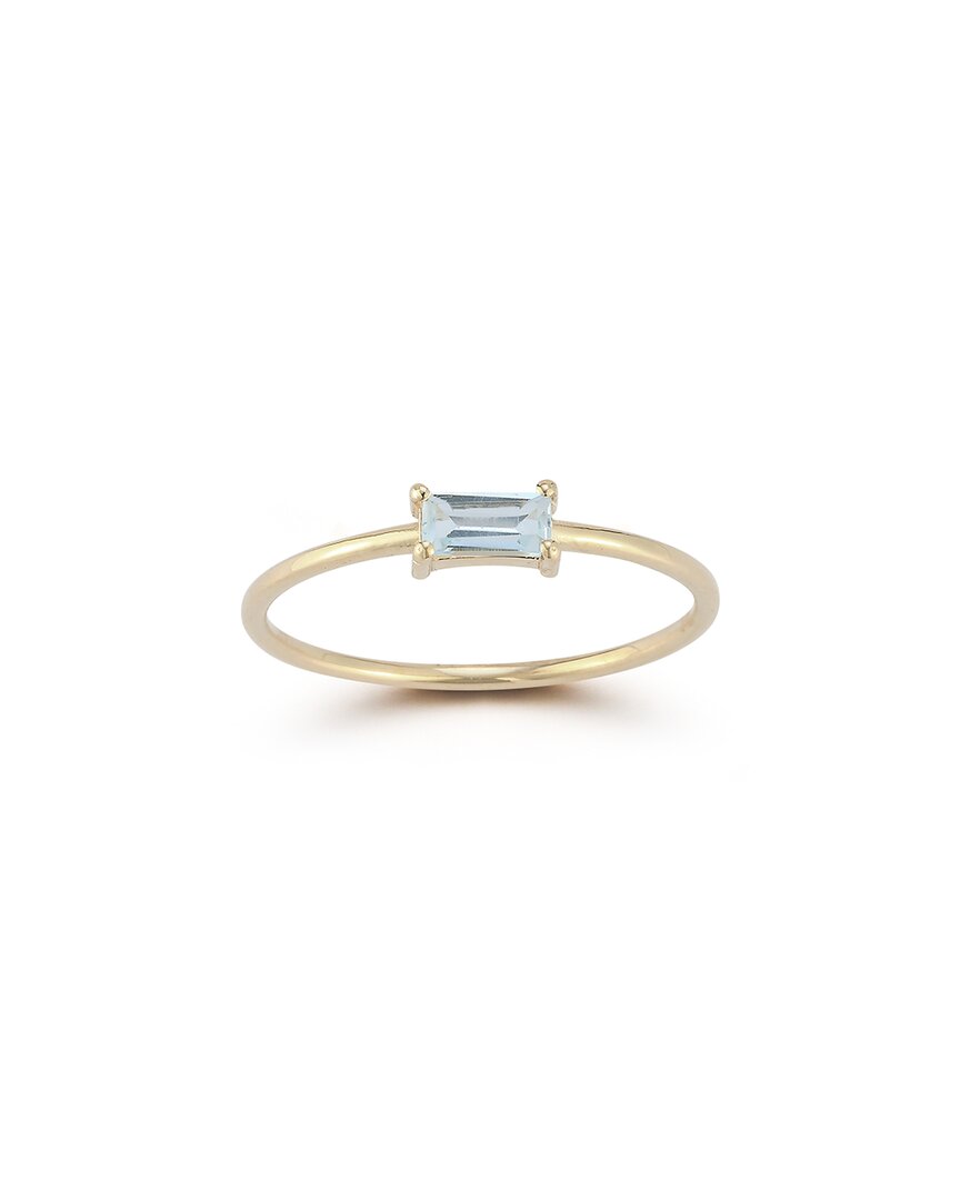 Ember Fine Jewelry 14k  0.29 Ct. Tw. Blue Topaz Ring