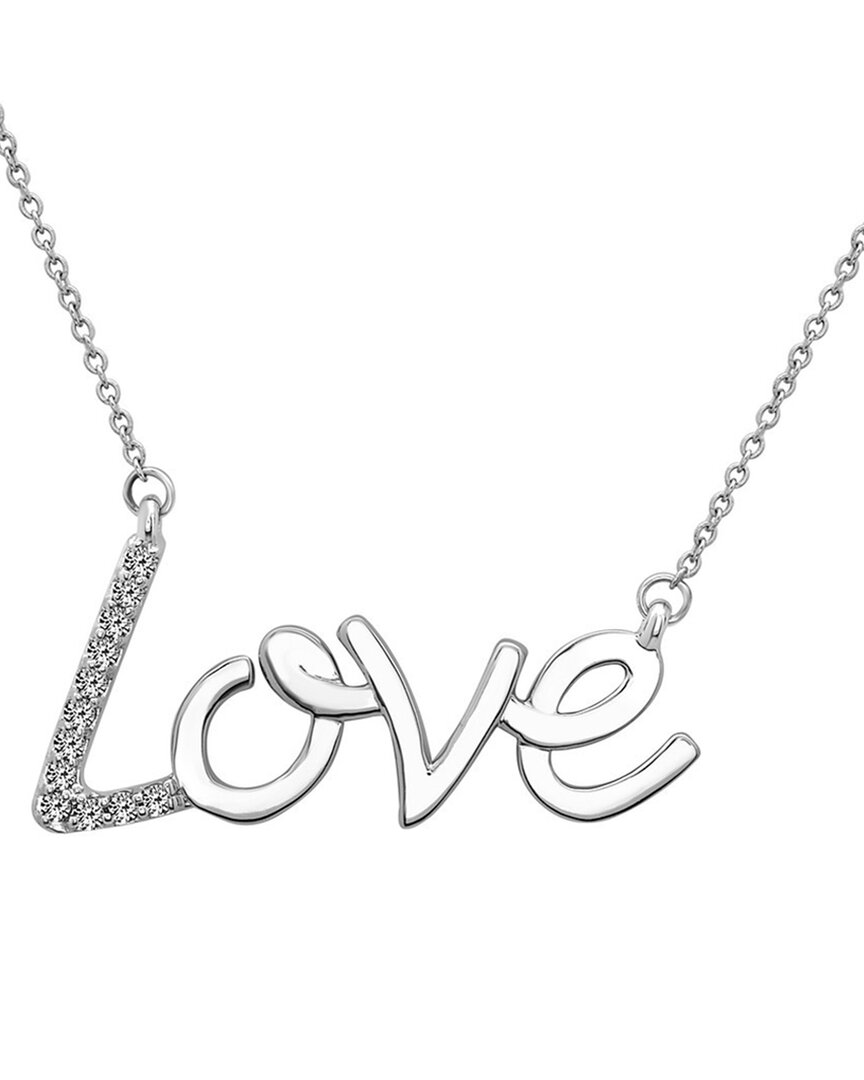 Diana M. Fine Jewelry 14K 0.12 ct. tw. Diamond Love Pendant Necklace