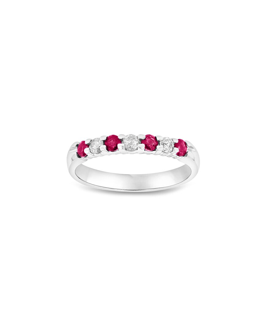 Diana M. Fine Jewelry 14K 0.35 ct. tw. Diamond & Ruby Ring