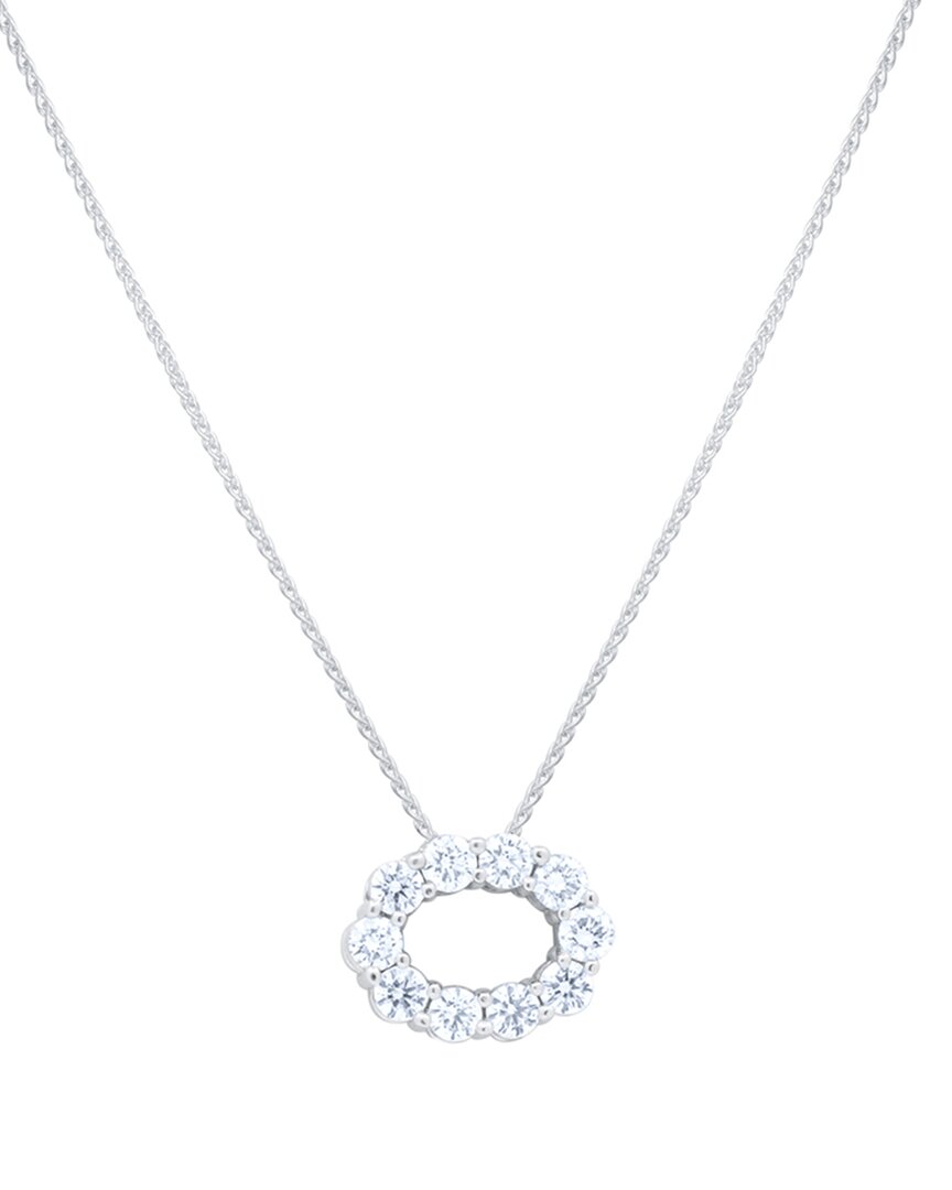 Diana M. Fine Jewelry 14K 1.00 ct. tw. Diamond Oval Pendant Necklace