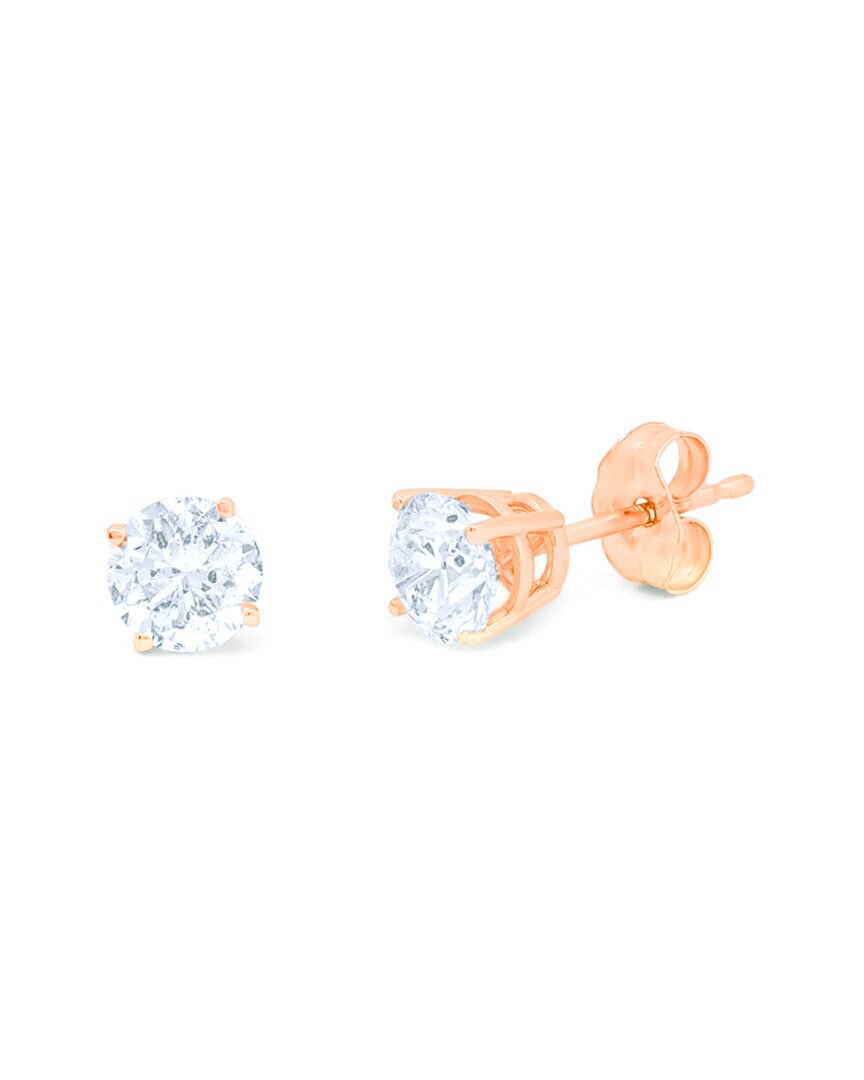 Diana M. Fine Jewelry 14k Rose Gold 1.50 Ct. Tw. Diamond Studs