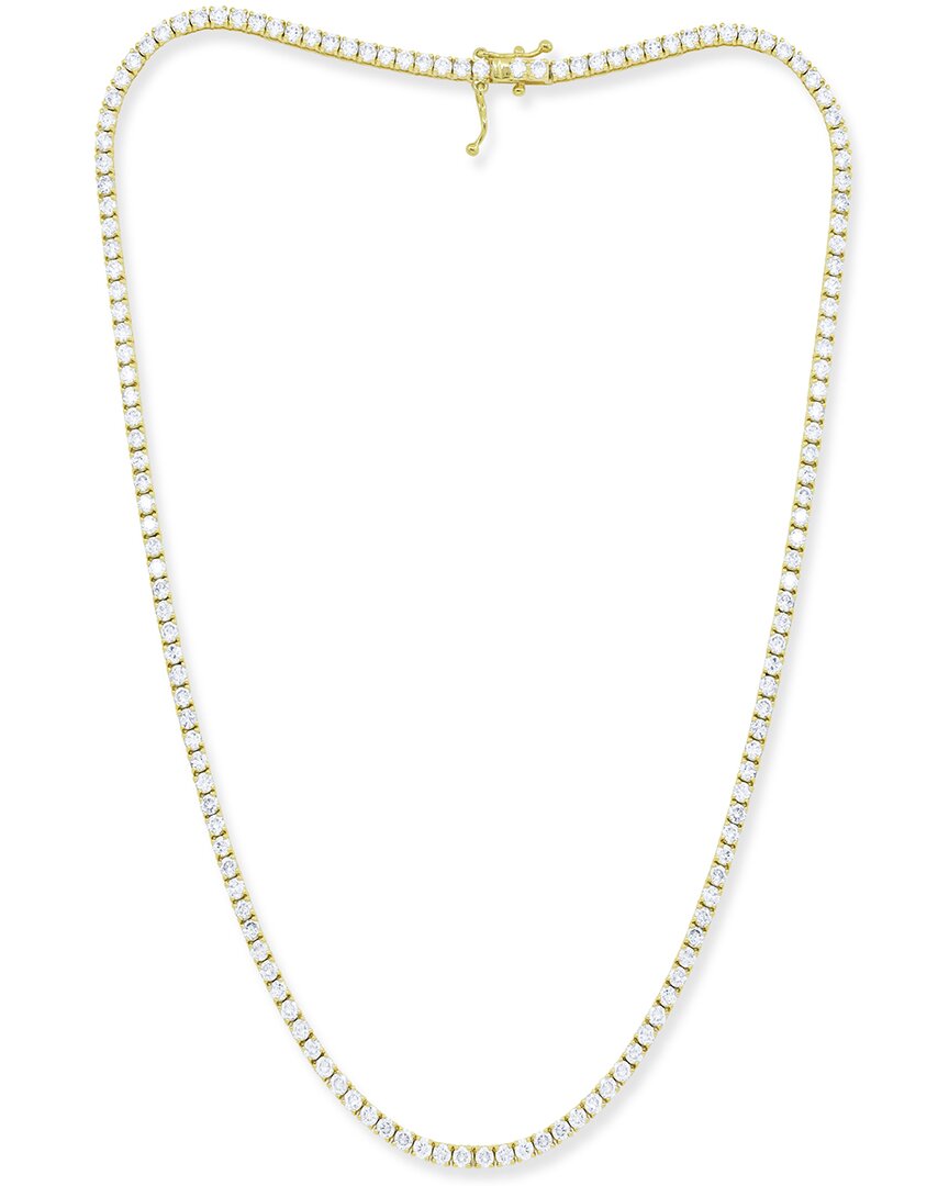 Diana M. Fine Jewelry 14k 8.00 Ct. Tw. Diamond Tennis Necklace In Gold