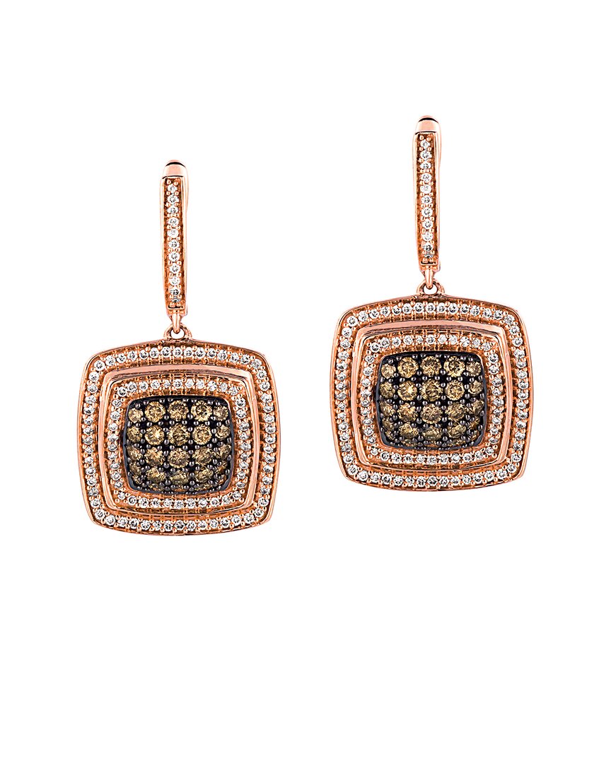 Shop Le Vian ® Chocolate Diamonds® 14k Rose Gold 1.56 Ct. Tw. Diamond Dangle Earrings