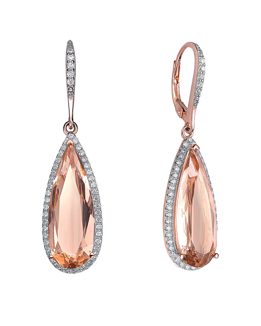 Genevive Silver Earrings In Gold