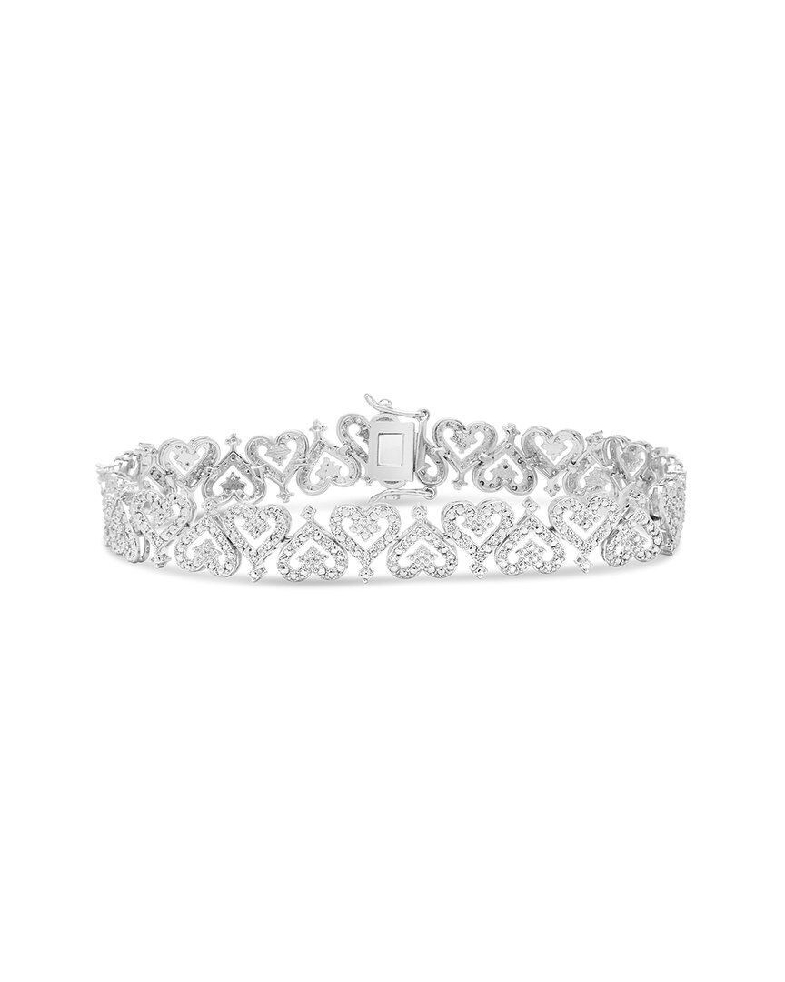 Jaclyn Smith Platinum Plated 1.00 Ct. Tw. Lab-grown Moissanite Bracelet In No Color