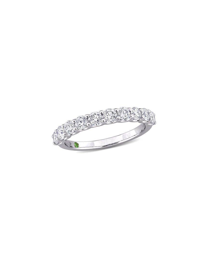 Lab Grown Diamonds 14k 1.01 Ct. Tw. Lab Grown Diamond & Tsavorite Ring