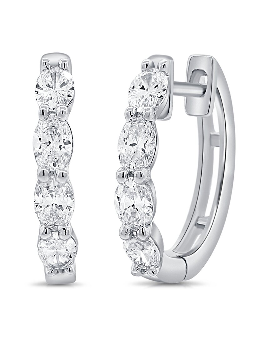 Sabrina Designs 14k 0.74 Ct. Tw. Diamond Huggie Earrings