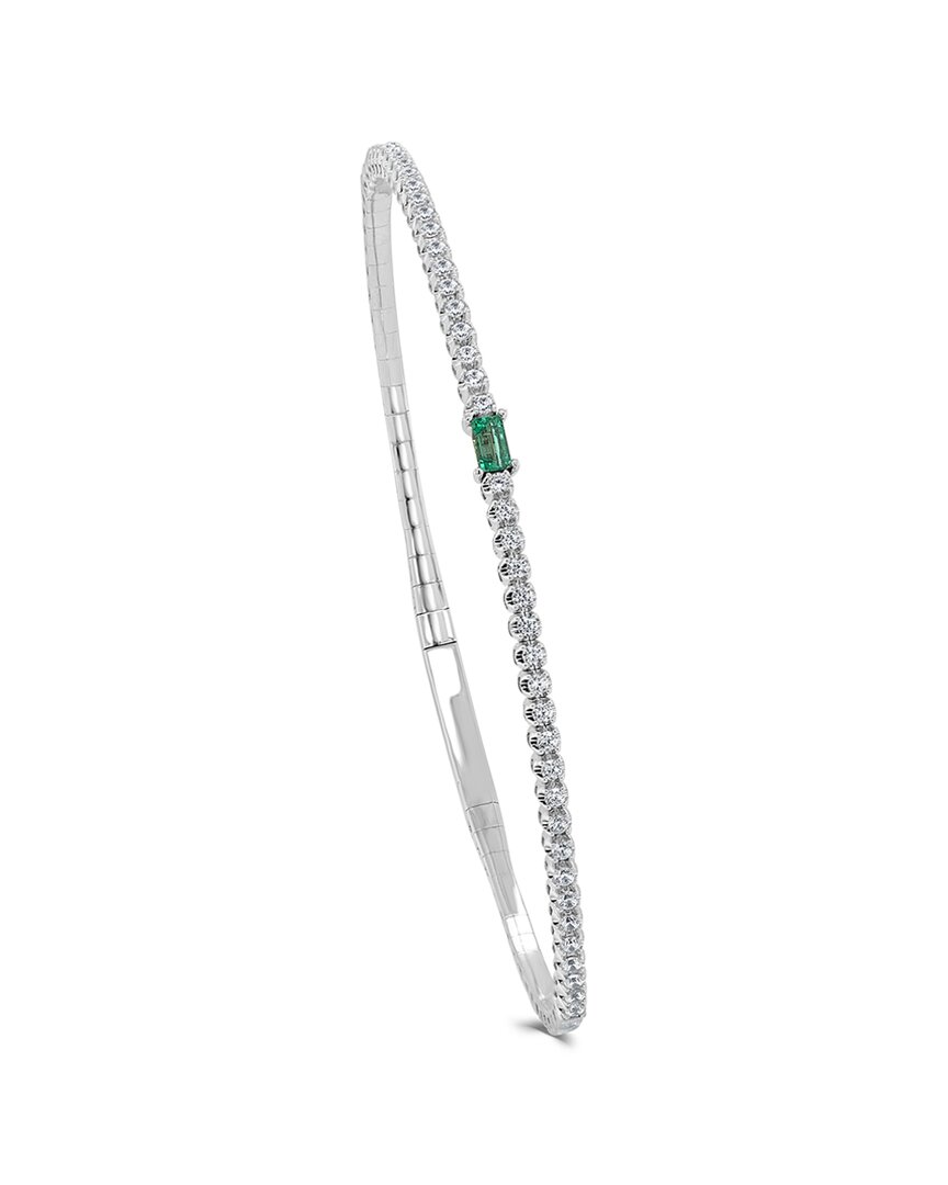 Sabrina Designs 14k 0.50 Ct. Tw. Diamond & Emerald Bangle Bracelet