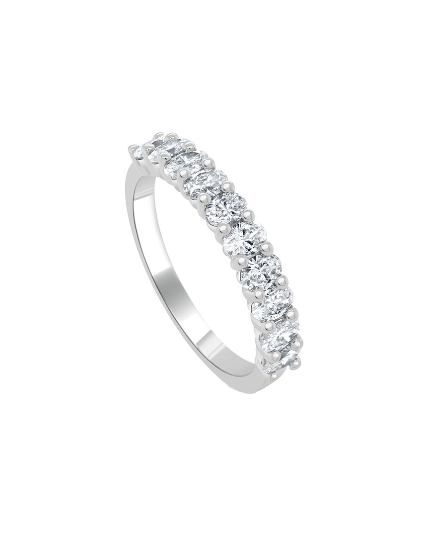 Sabrina Designs 14k 0.84 Ct. Tw. Diamond Half-eternity Ring In Metallic