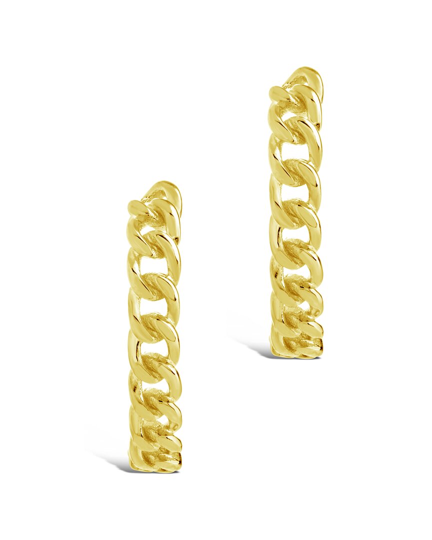 Sterling Forever Chain Link Suspender Stud Earrings