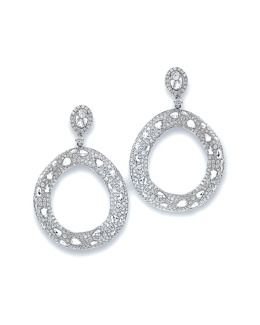 Diana M. Fine Jewelry 18k 9.61 Ct. Tw. Diamond Earrings