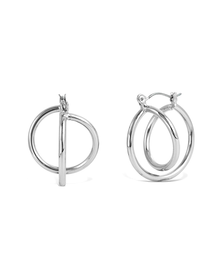 Savvy Cie Silver Plated Corkscrew Earrings
