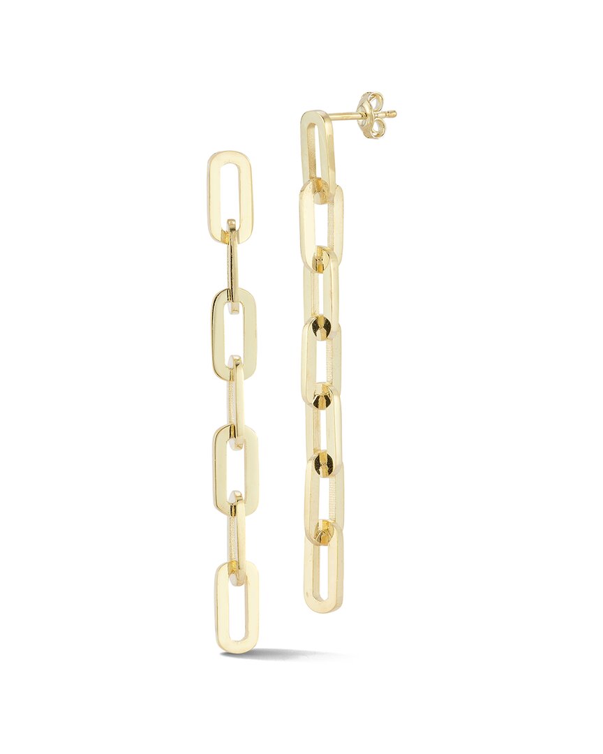 Sphera Milano 14k Over Silver Cz 7-link Drop Earrings