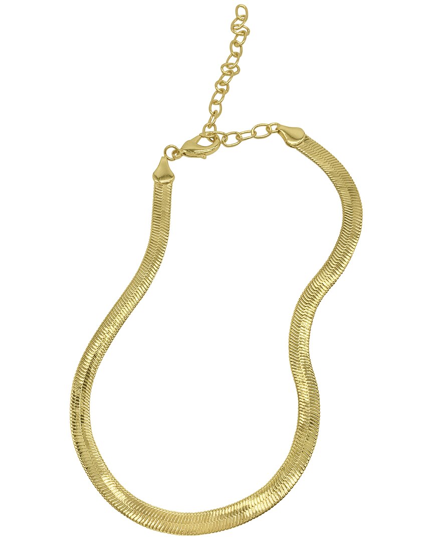 Shop Adornia 14k Plated Herringbone Snake Chain Necklace