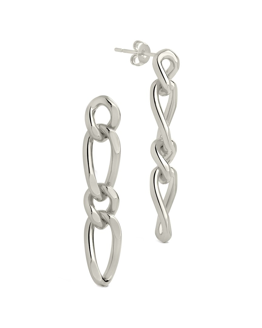 Sterling Forever Jacqueline Figaro Chain Drop Earrings