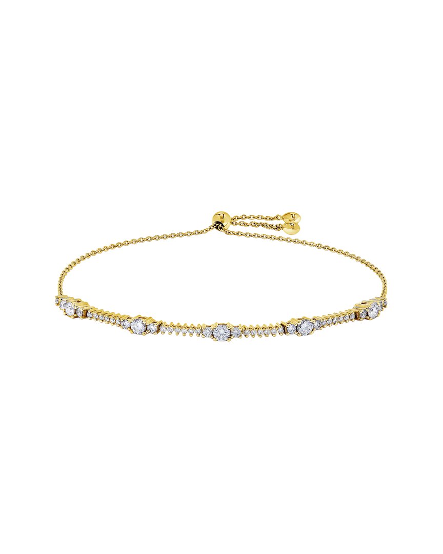 H.j. Namdar 14k 1.03 Ct. Tw. Diamond Bolo Bracelet