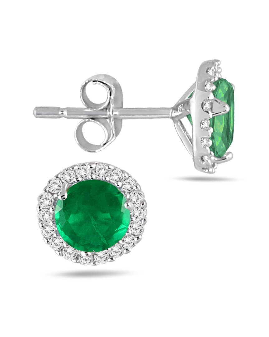 Shop The Eternal Fit 14k 1.14 Ct. Tw. Diamond & Emerald Earrings