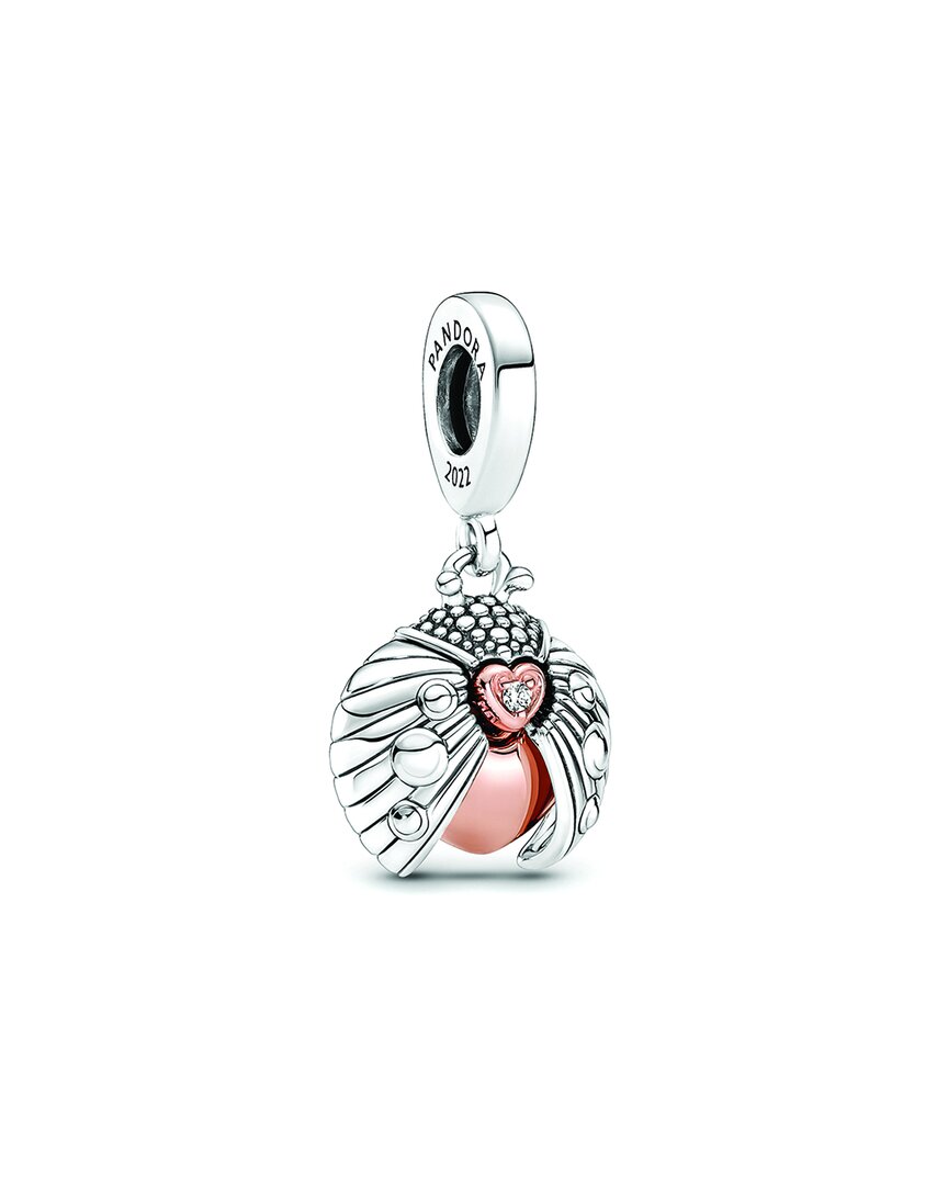 Shop Pandora Moments 14k Rose Gold Plated & Silver Ladybird Dangle Charm