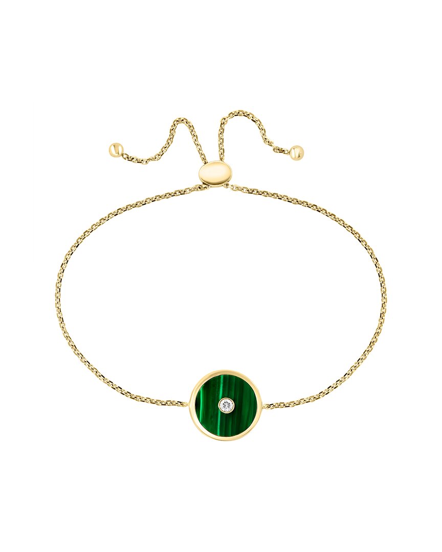 Effy Fine Jewelry 14K 3.86 ct. tw. Diamond & Malachite Bracelet