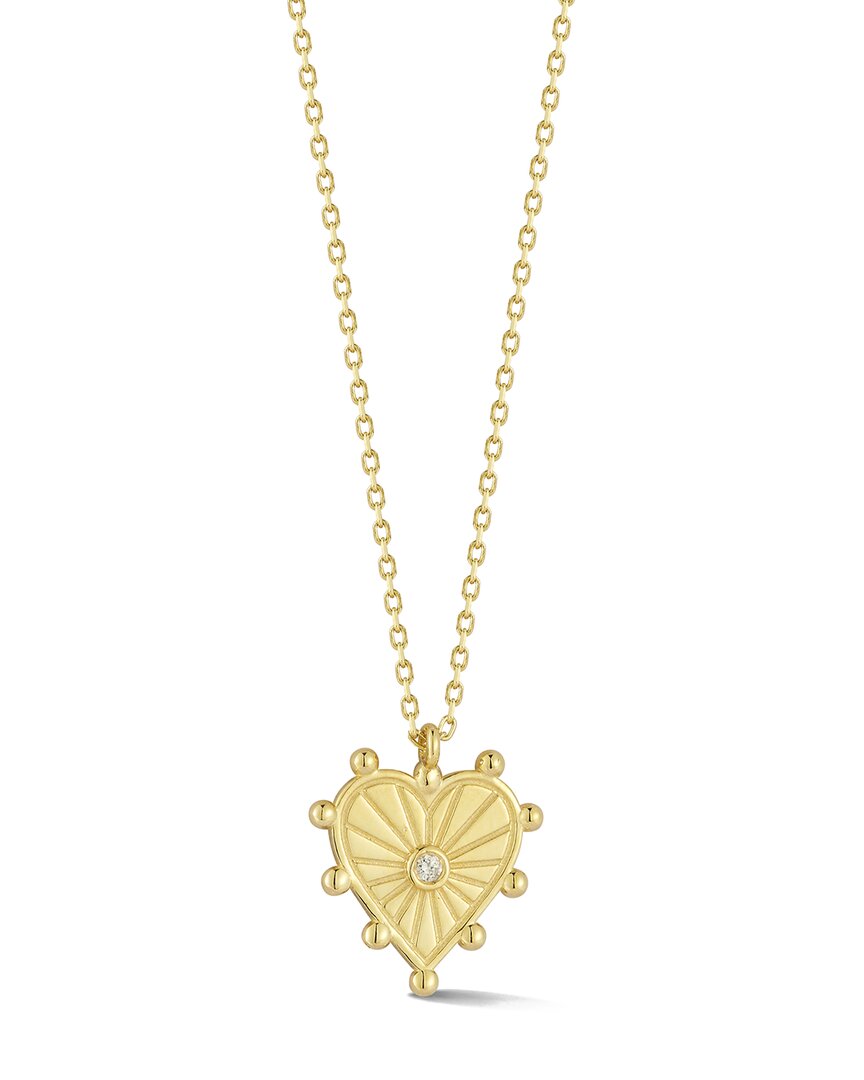Ember Fine Jewelry 14K 0.01 ct. tw. Diamond Heart Necklace