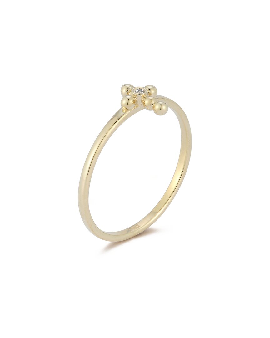 Ember Fine Jewelry 14K 0.01 ct. tw. Diamond Cross Ring