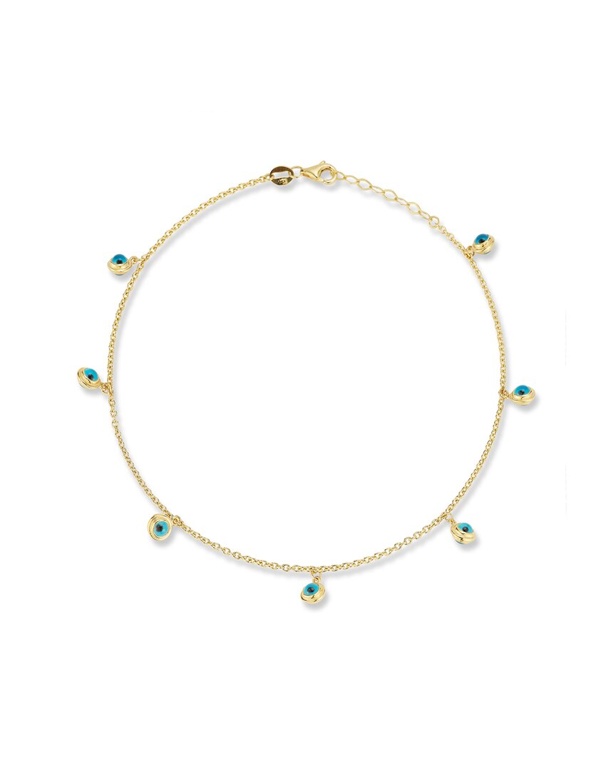 Ember Fine Jewelry 14K Evil Eye Charm Ankle Bracelet