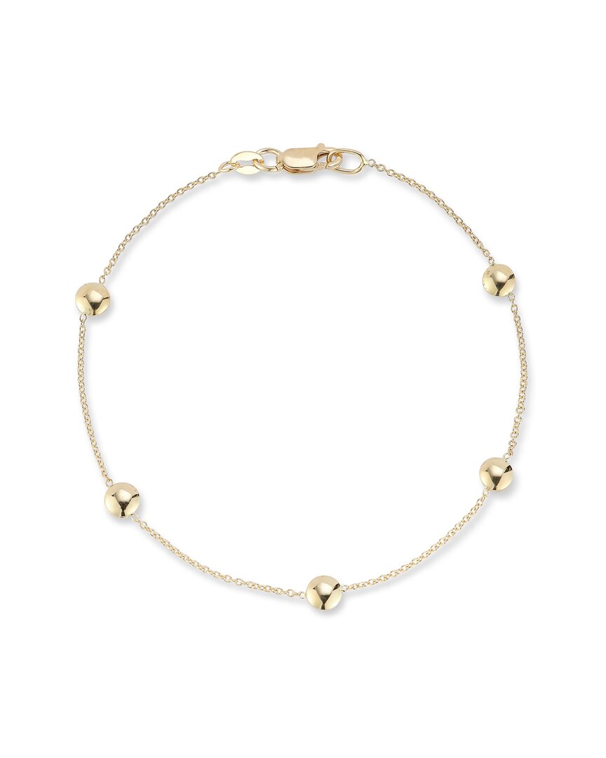 Ember Fine Jewelry 14k Button Station Ankle Bracelet