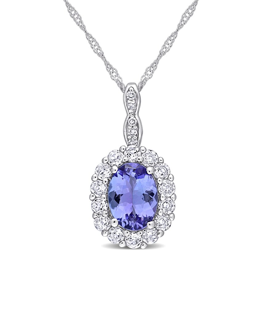 Rina Limor 14k 1.91 Ct. Tw. Diamond & Gemstone Halo Necklace