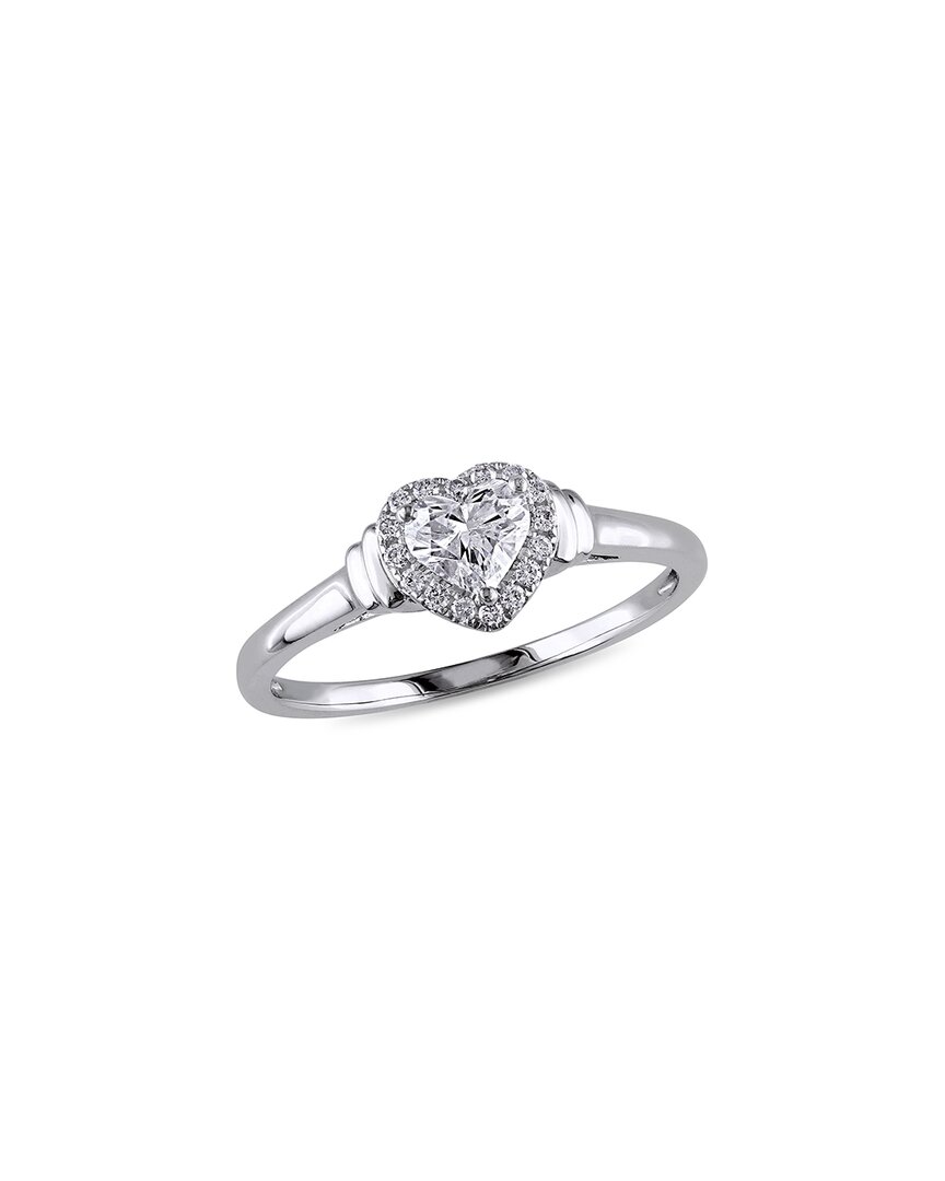 Rina Limor 14k 0.49 Ct. Tw. Diamond Halo Heart Ring