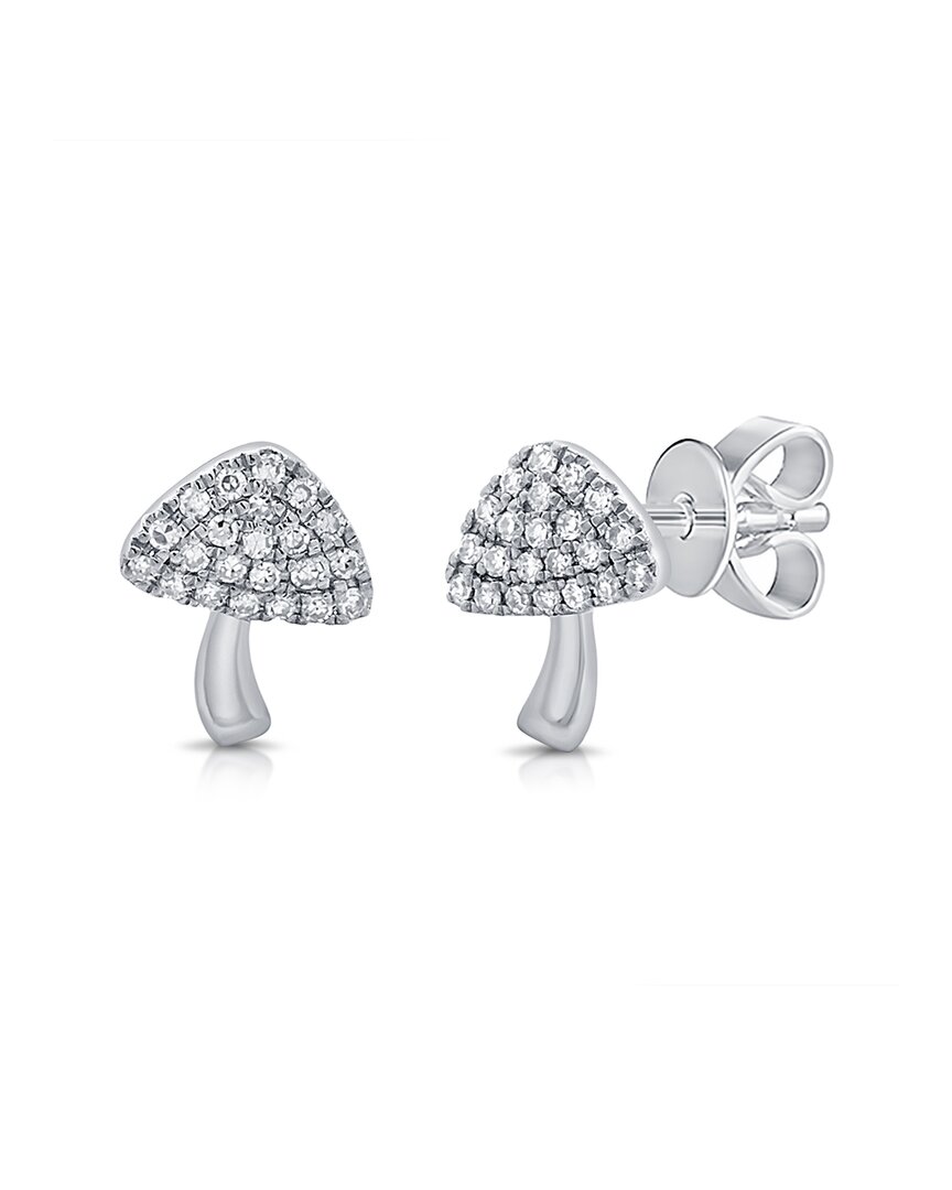 Sabrina Designs 14k 0.10 Ct. Tw. Diamond Mushroom Studs