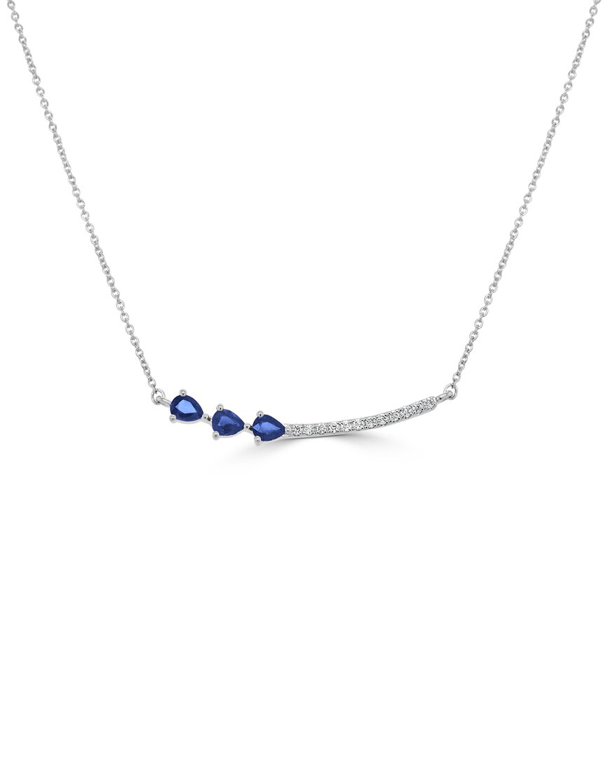 Sabrina Designs 14k 0.79 Ct. Tw. Diamond & Sapphire Pendant