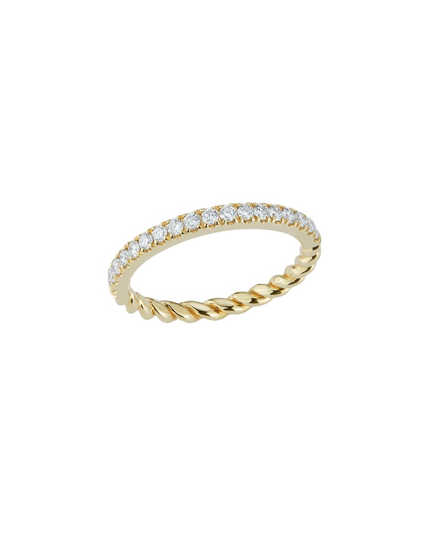 Nephora 14k 0.34 Ct. Tw. Diamond Rope Ring In Gold