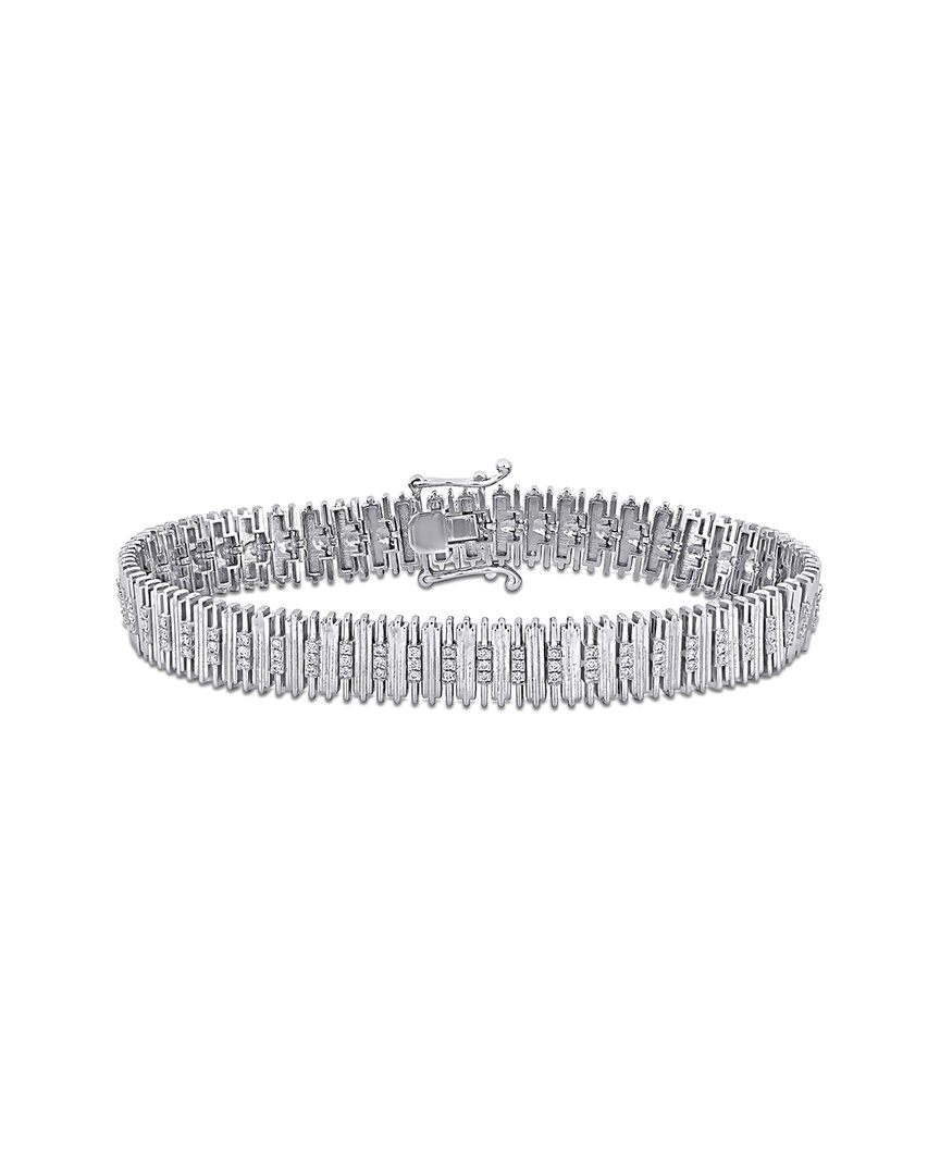 Shop Rina Limor 14k 0.81 Ct. Tw. Diamond Wide Bracelet