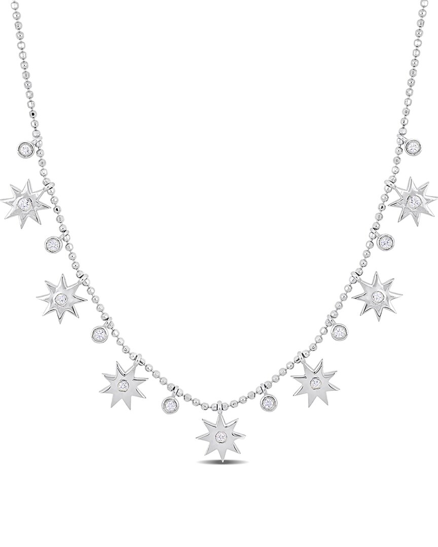 Shop Rina Limor 14k 0.19 Ct. Tw. Diamond Bib Necklace