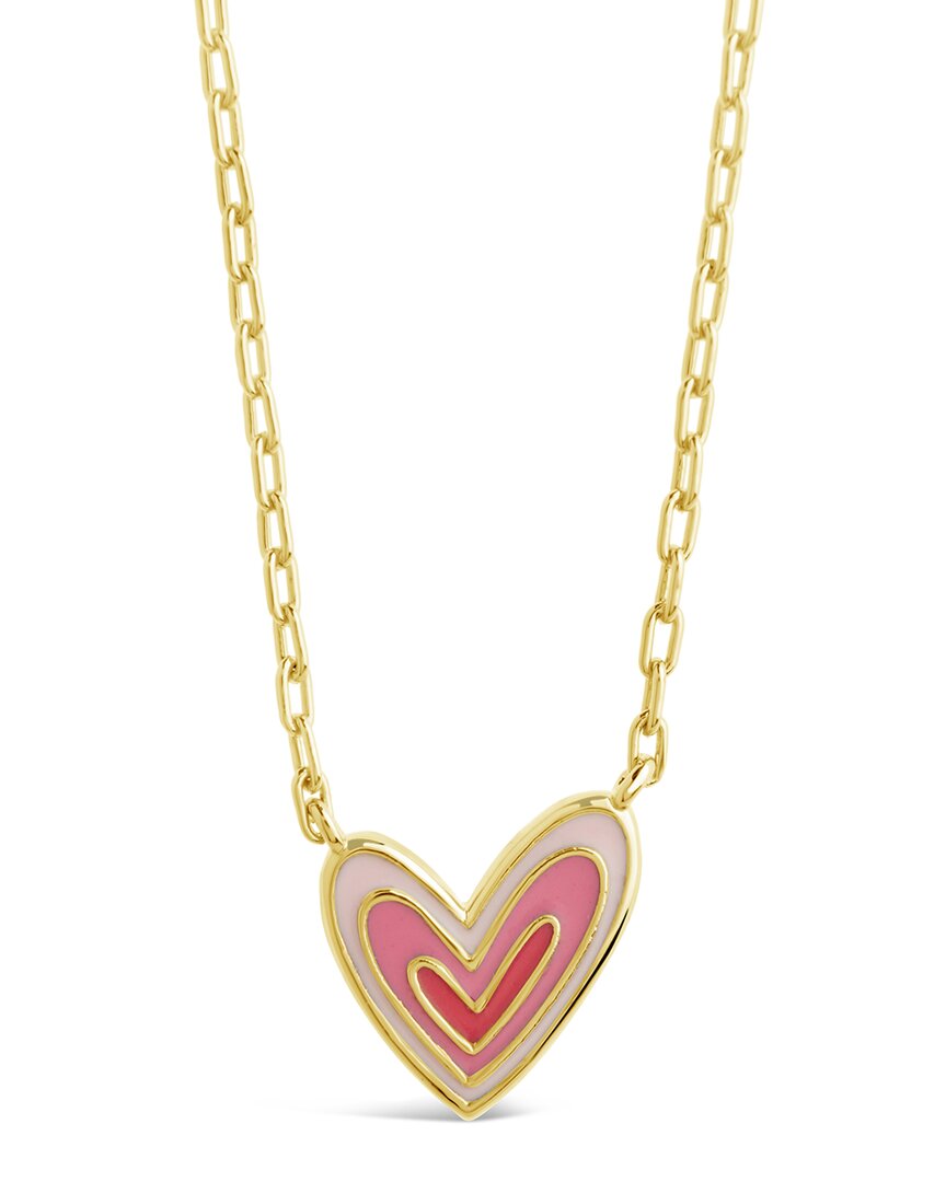 Sterling Forever 14k Plated Amanda Heart Pendant Necklace