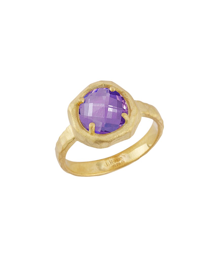 I. Reiss 14k 1.75 Ct. Tw. Diamond & Amethyst Cocktail Ring In Purple