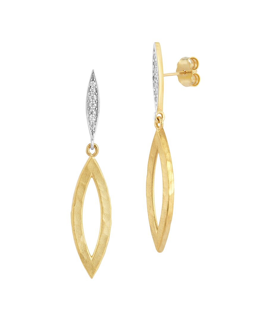 I. Reiss 14k 0.10 Ct. Tw. Diamond Dangle Earrings