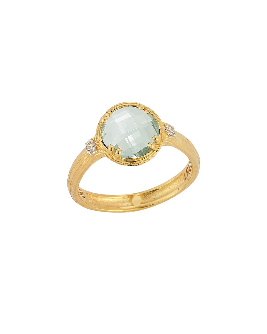I. Reiss 14k 2.80 Ct. Tw. Diamond & Green Amethyst Cocktail Ring In Gold