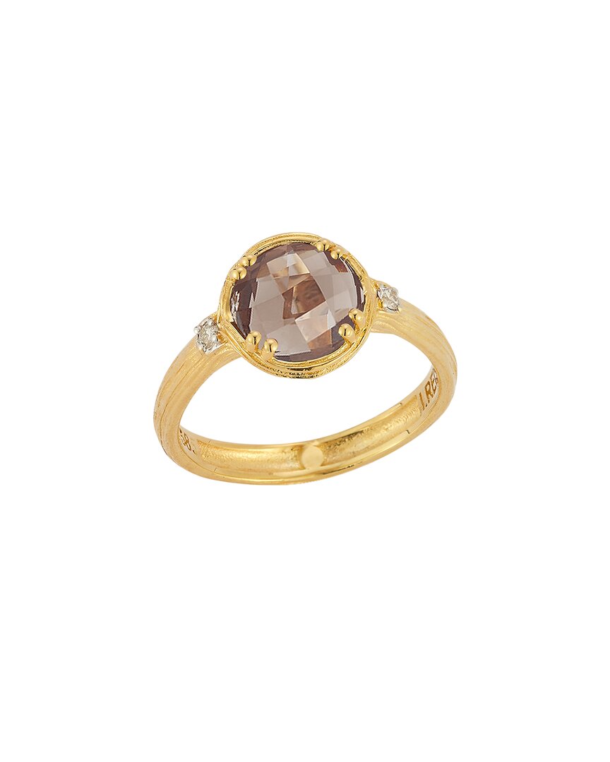 I. Reiss 14k 1.80 Ct. Tw. Diamond & Smokey Topaz Cocktail Ring In Gold