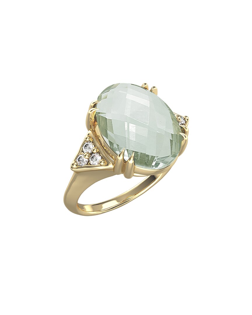 I. Reiss 14k 4.89 Ct. Tw. Diamond & Green Amethyst Cocktail Ring In Gold