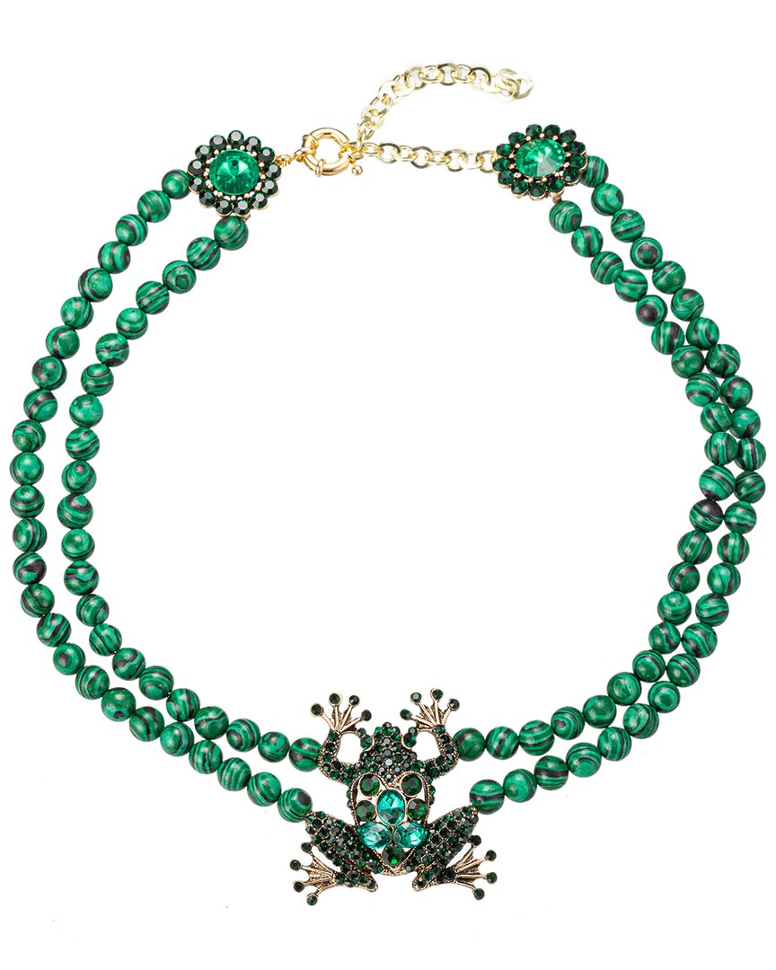 Eye Candy La The Luxe Collection Aventurine Statement Necklace