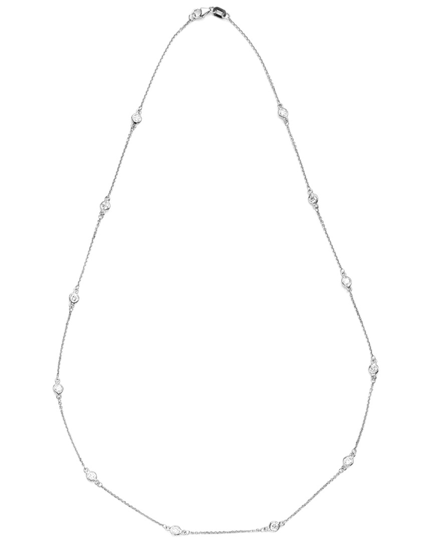 Suzy Levian 14k 0.75 Ct. Tw. Diamond Station Necklace