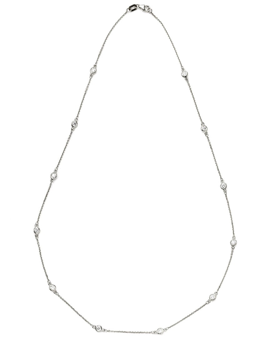 Suzy Levian 14k 1.80 Ct. Tw. Diamond Station Necklace